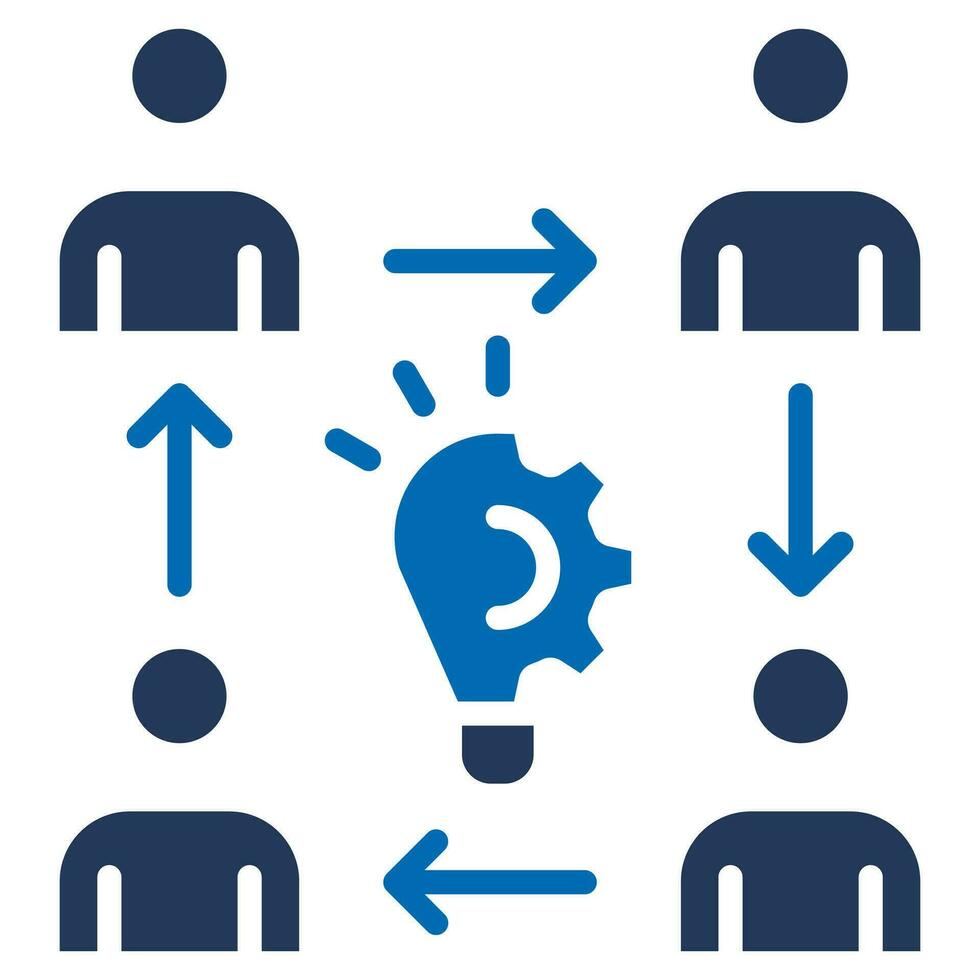 Collaboration Solutions Icon line vector illustration