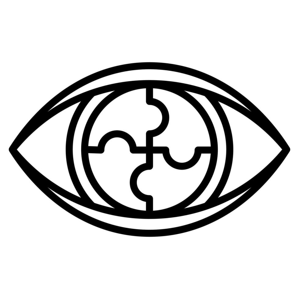 Collaborative Vision Icon line vector illustration