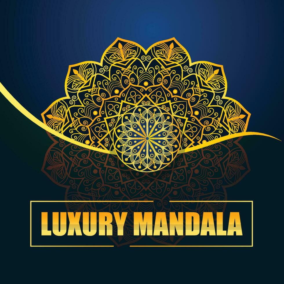 Luxury mandala background with golden arabesque Islamic background Pro Vector