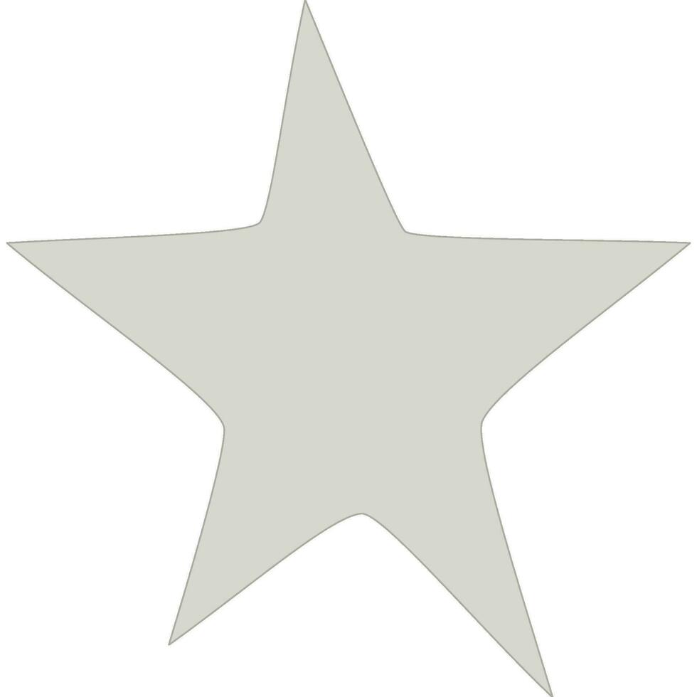 Star light gray with transparent background vector