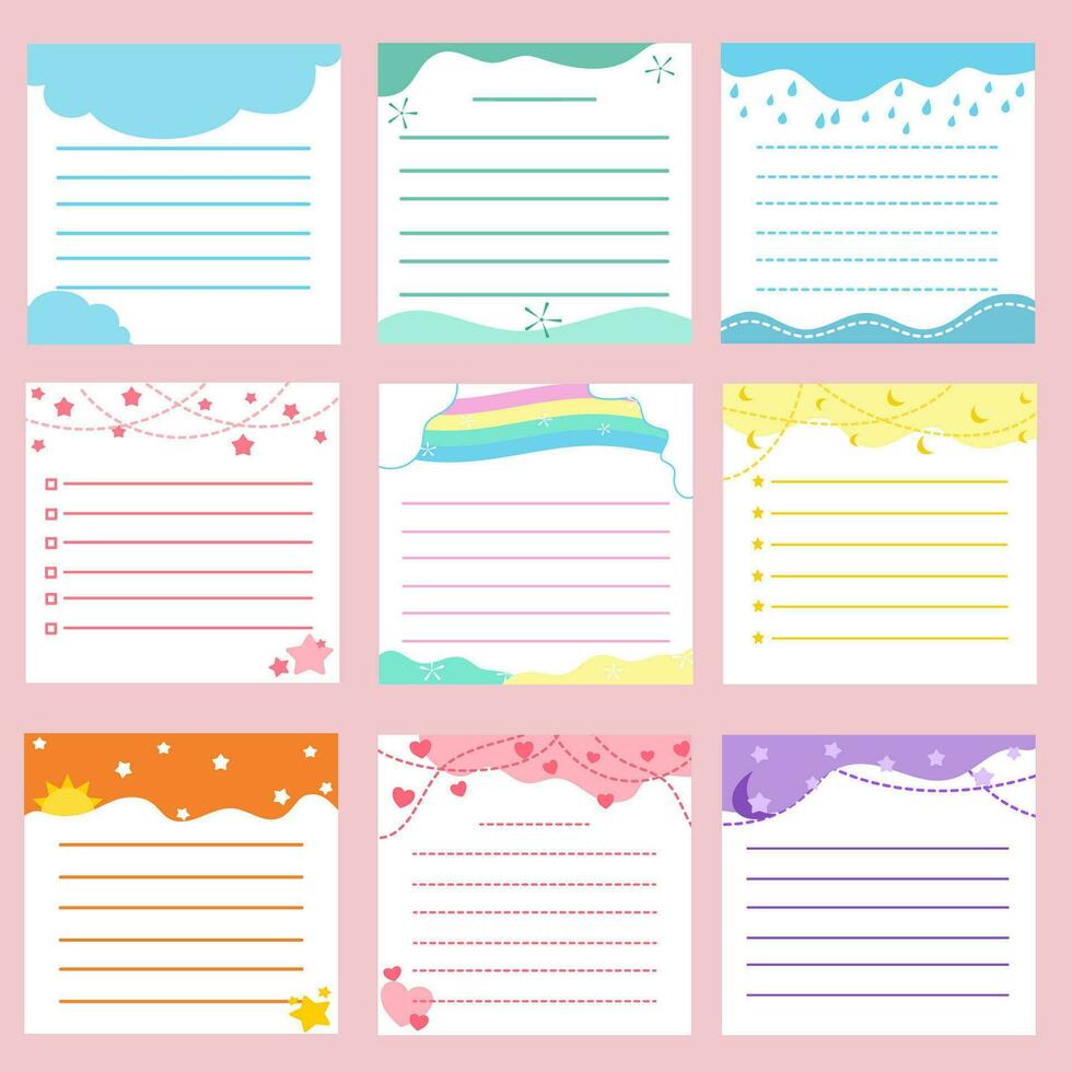 Sticky note illustration vector