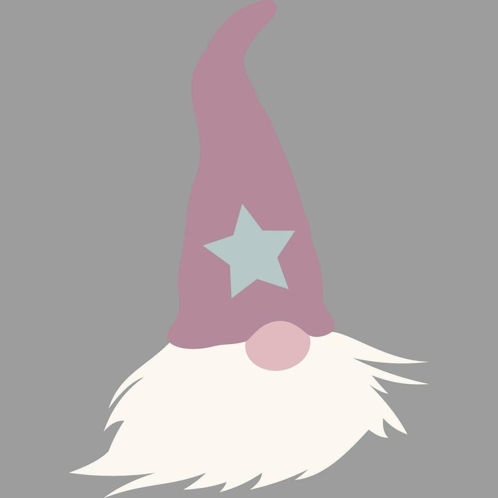 Christmas elves in pastel with a gray background vector