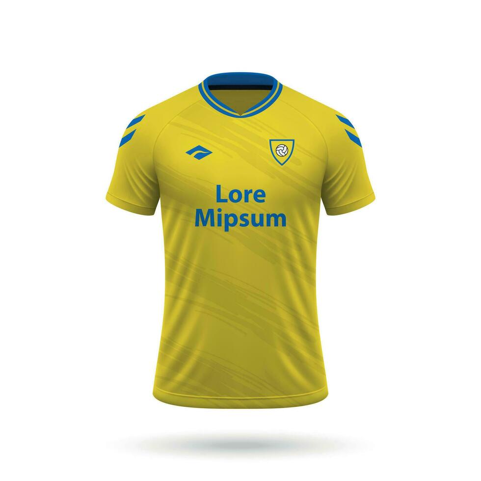 3d realistic soccer jersey vector