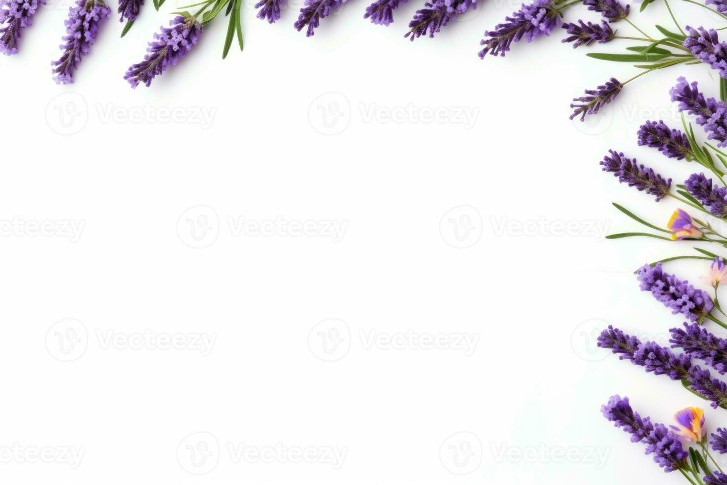 AI Generated Frame bloom lilac bouquet background view summer nature purple decor composition photo