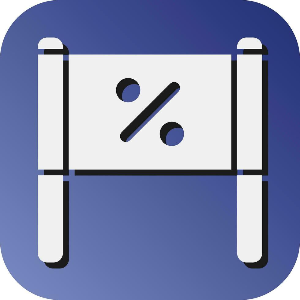 Placard Vector Glyph Gradient Background Icon For Personal And Commercial Use.