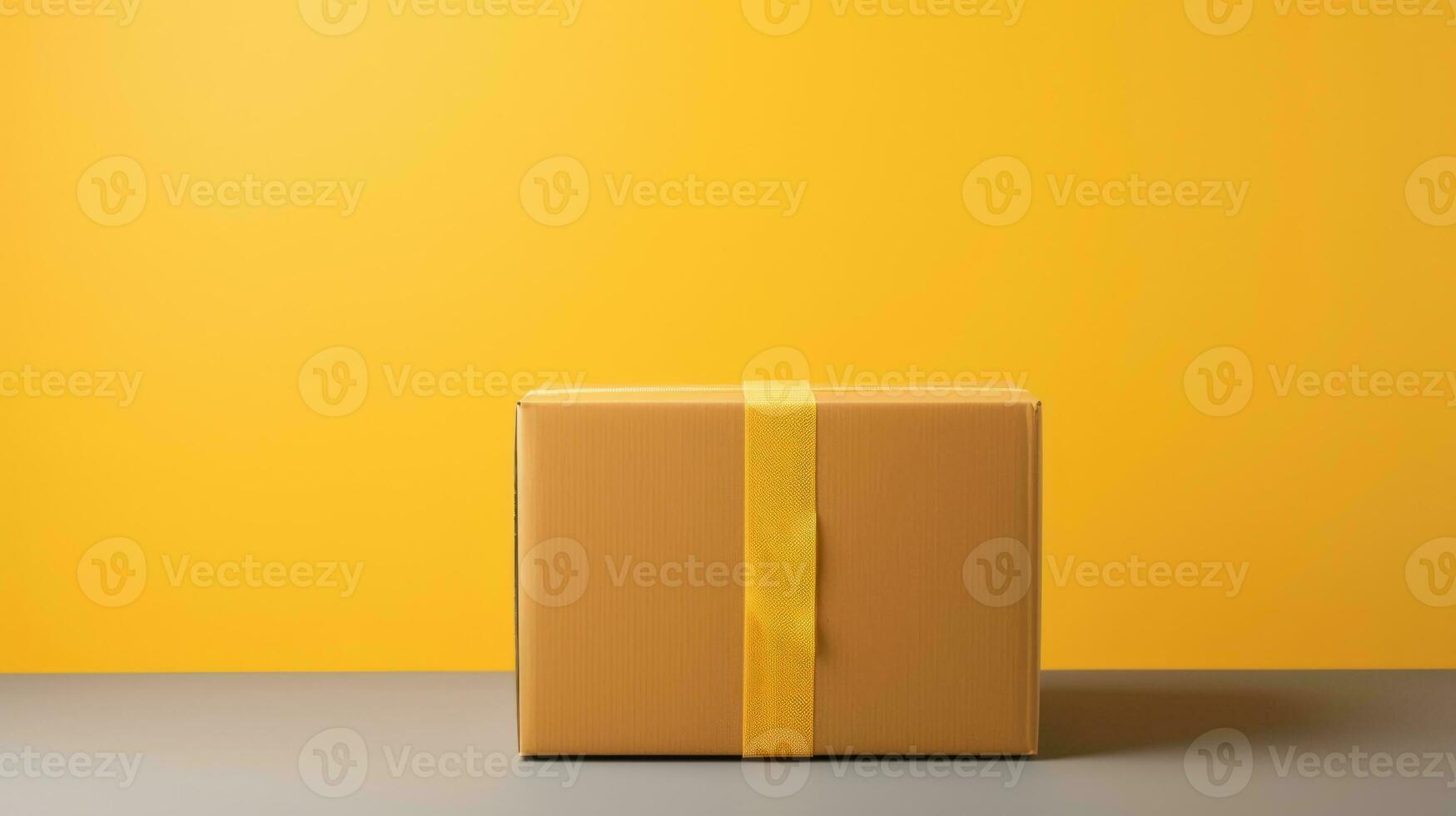 AI Generated Greeting celebration package xmas event box present concept festive christmas holiday photo