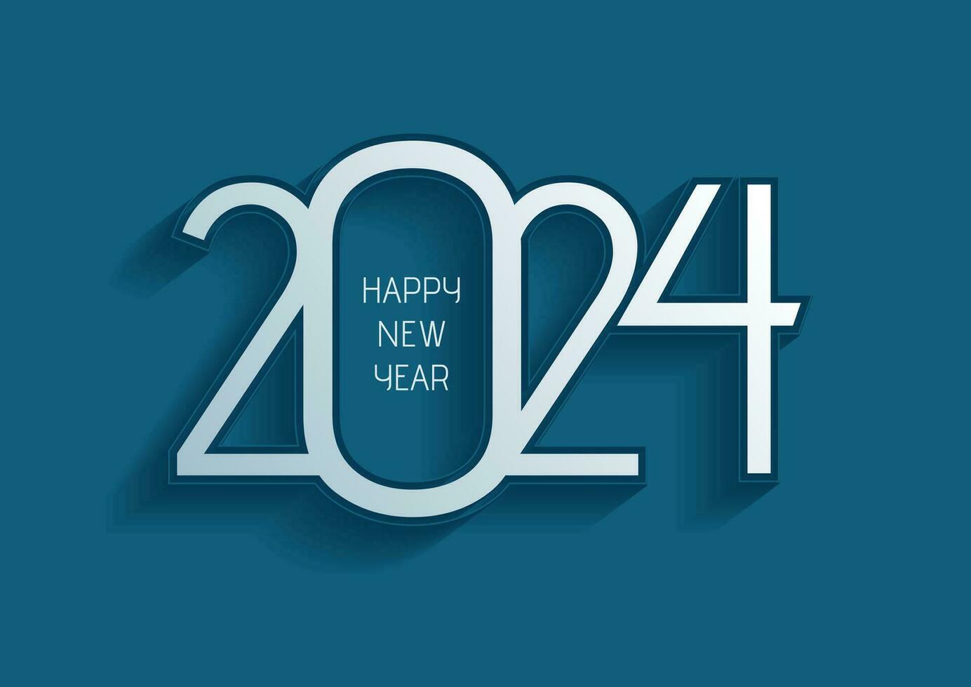 Elegant Happy New Year background with modern design vector