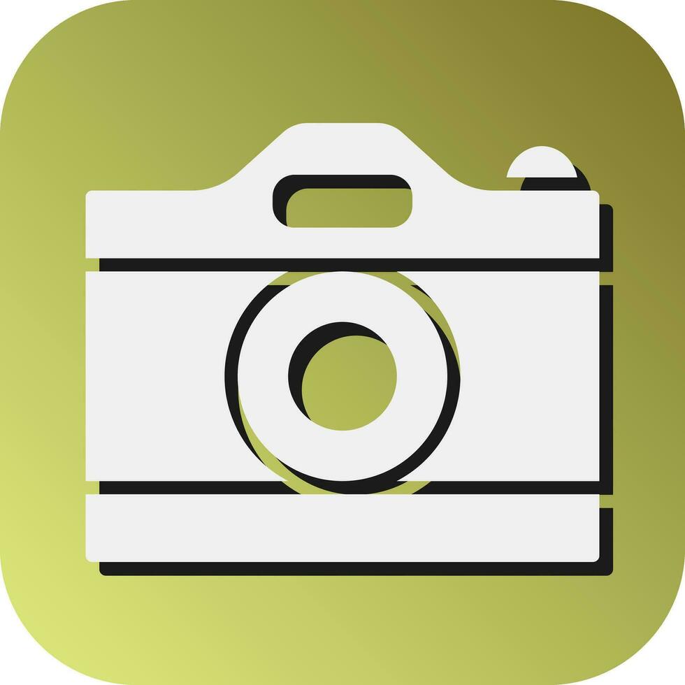 Camera Vector Glyph Gradient Background Icon For Personal And Commercial Use.