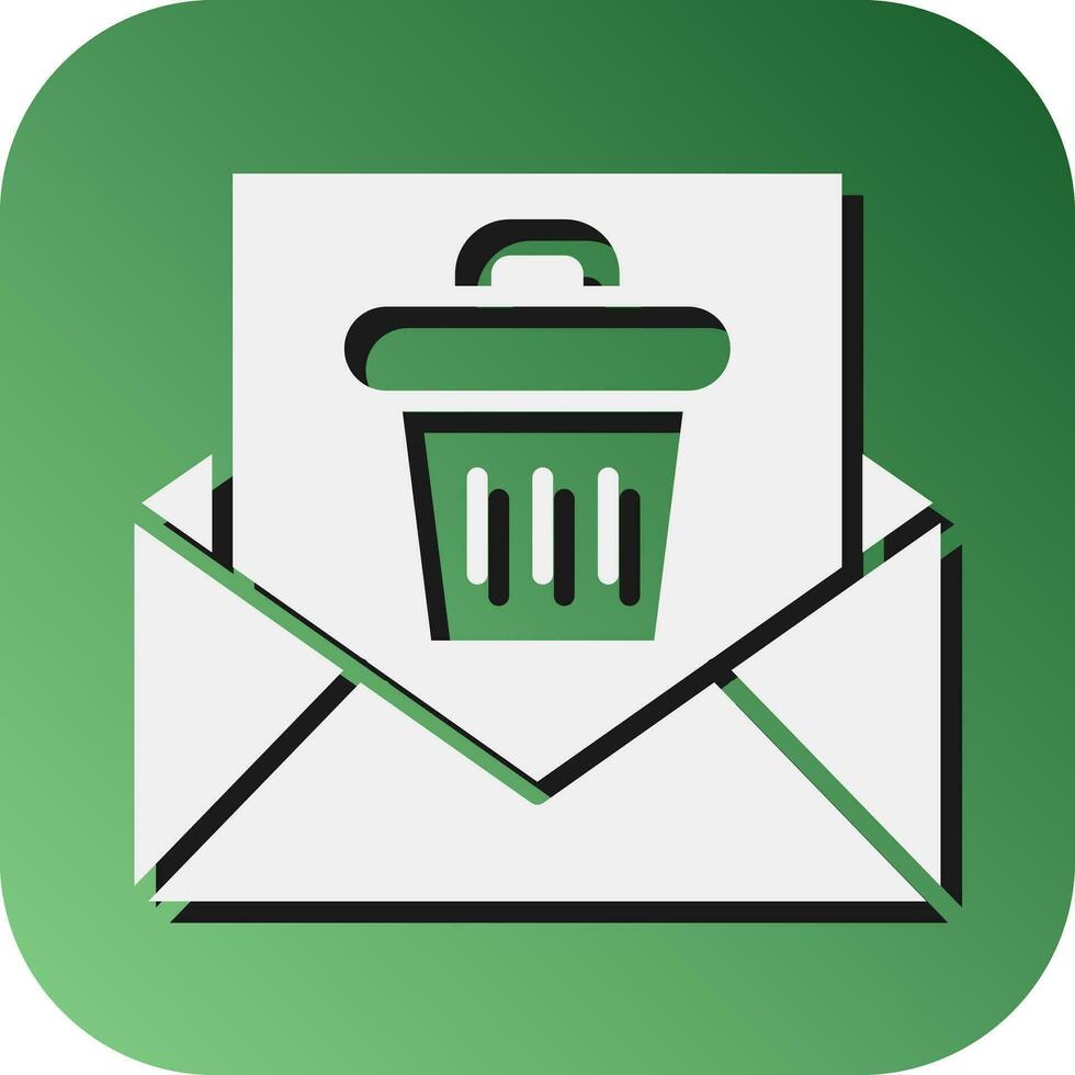 Junk Vector Glyph Gradient Background Icon For Personal And Commercial Use.