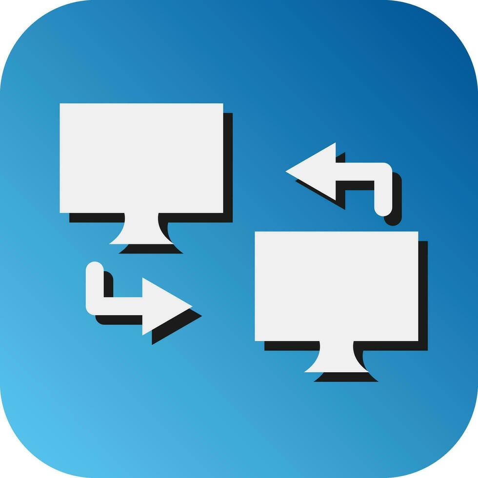 Remote Access Vector Glyph Gradient Background Icon For Personal And Commercial Use.