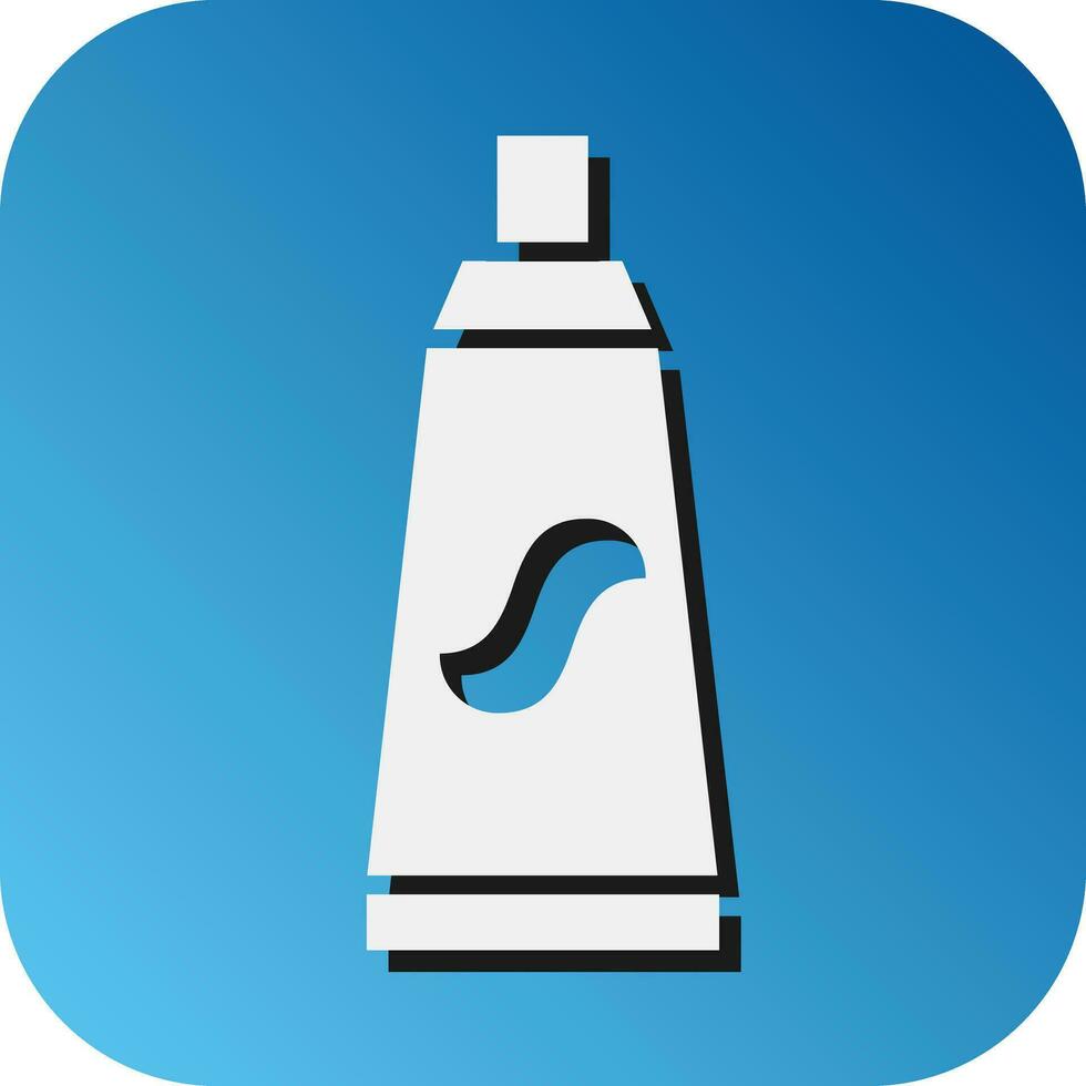 Tooth Paste Vector Glyph Gradient Background Icon For Personal And Commercial Use.