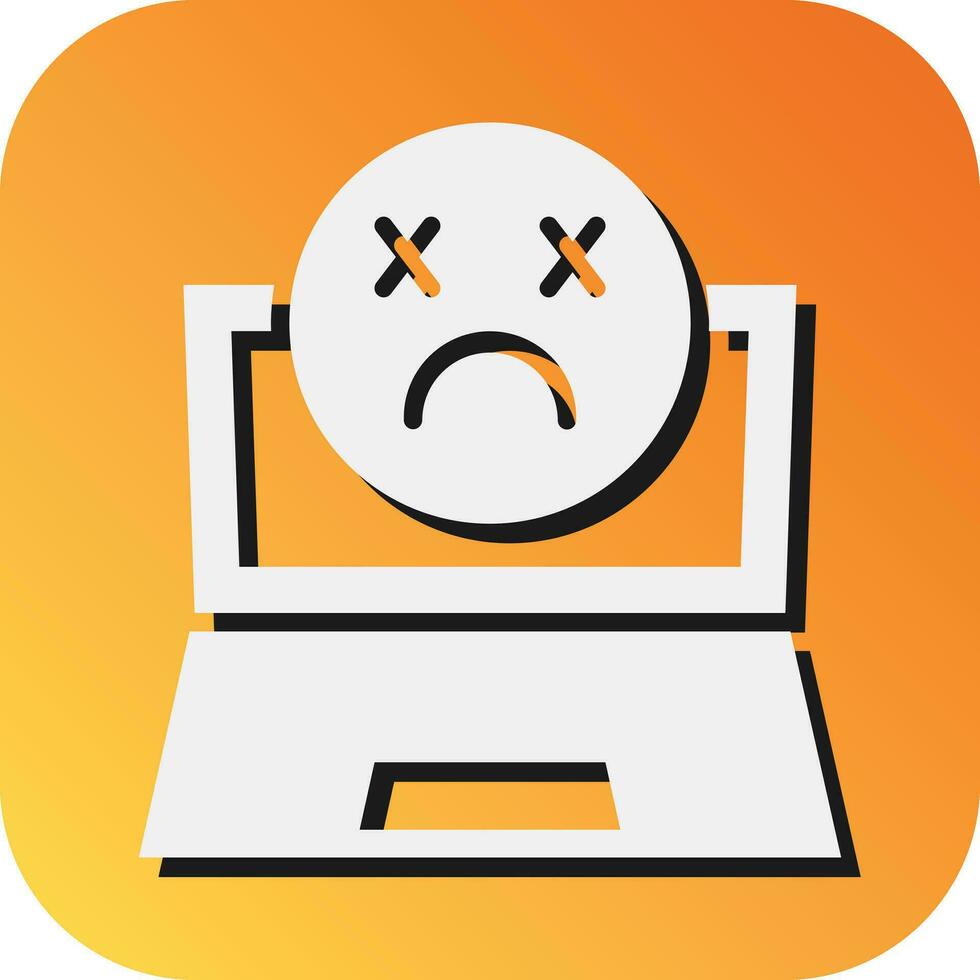 Dead Vector Glyph Gradient Background Icon For Personal And Commercial Use.