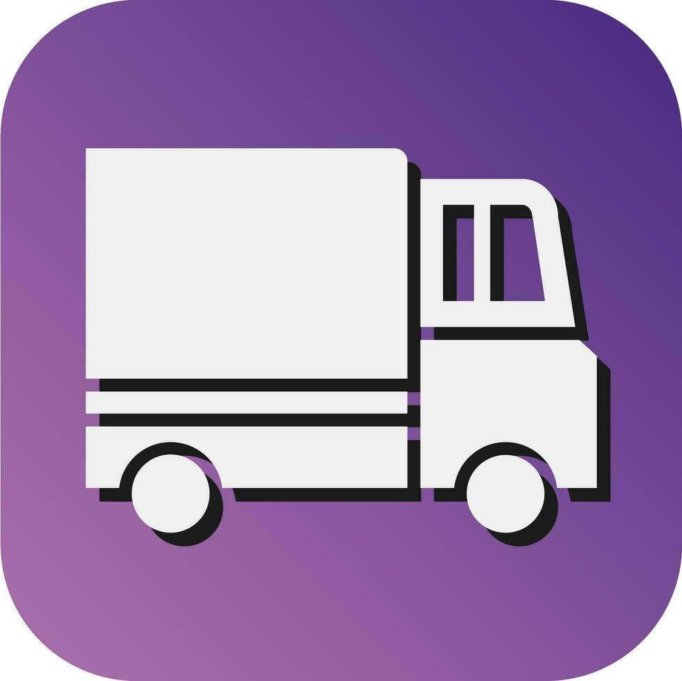 Truck Vector Glyph Gradient Background Icon For Personal And Commercial Use.