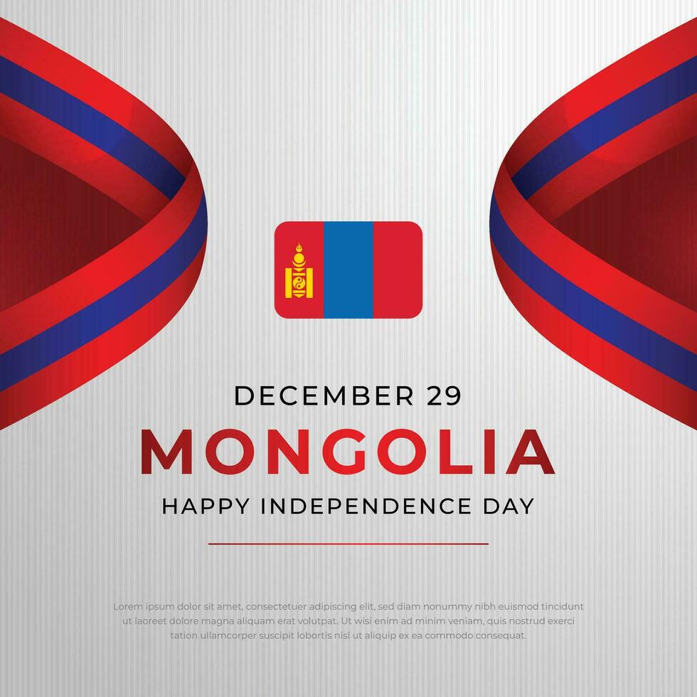 Mongolia Independence Day design template good for celebration usage. mongolia flag. flag vector template. vector eps 10.