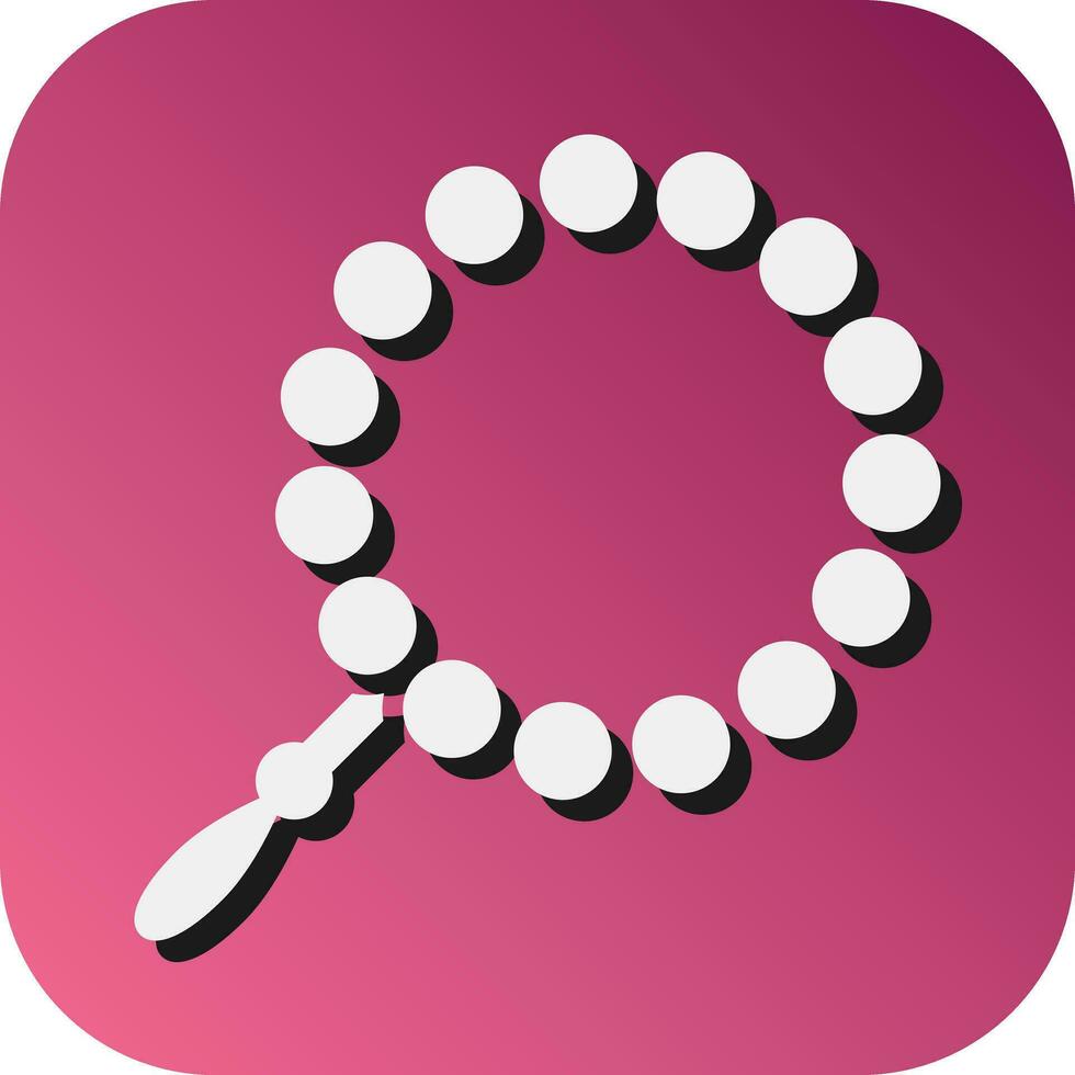 Prayer Beads Vector Glyph Gradient Background Icon For Personal And Commercial Use.