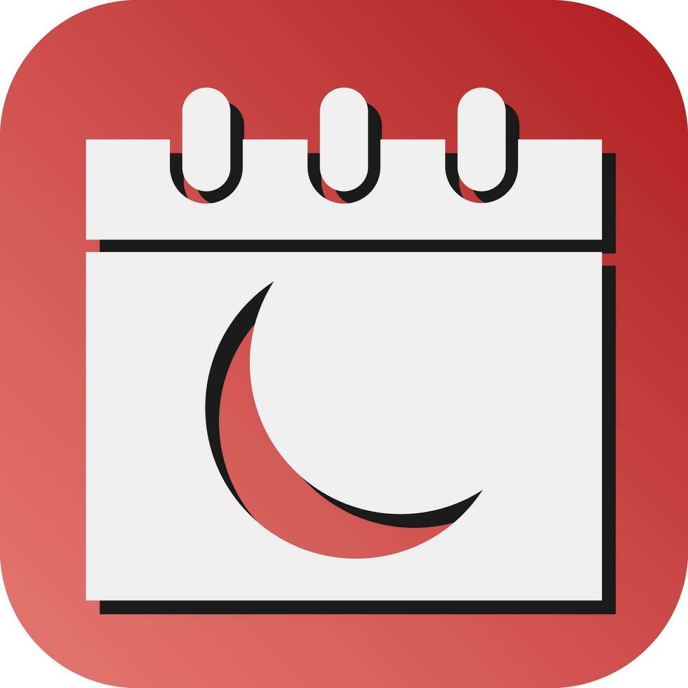 Calendar Vector Glyph Gradient Background Icon For Personal And Commercial Use.