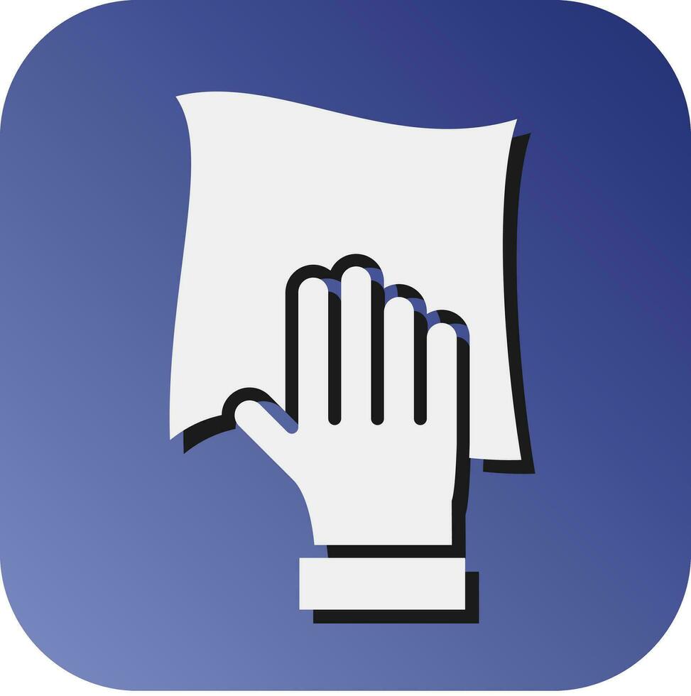 Dusting Vector Glyph Gradient Background Icon For Personal And Commercial Use.