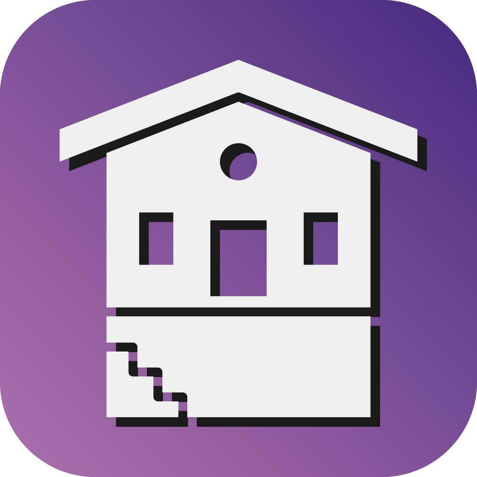 Basement Vector Glyph Gradient Background Icon For Personal And Commercial Use.