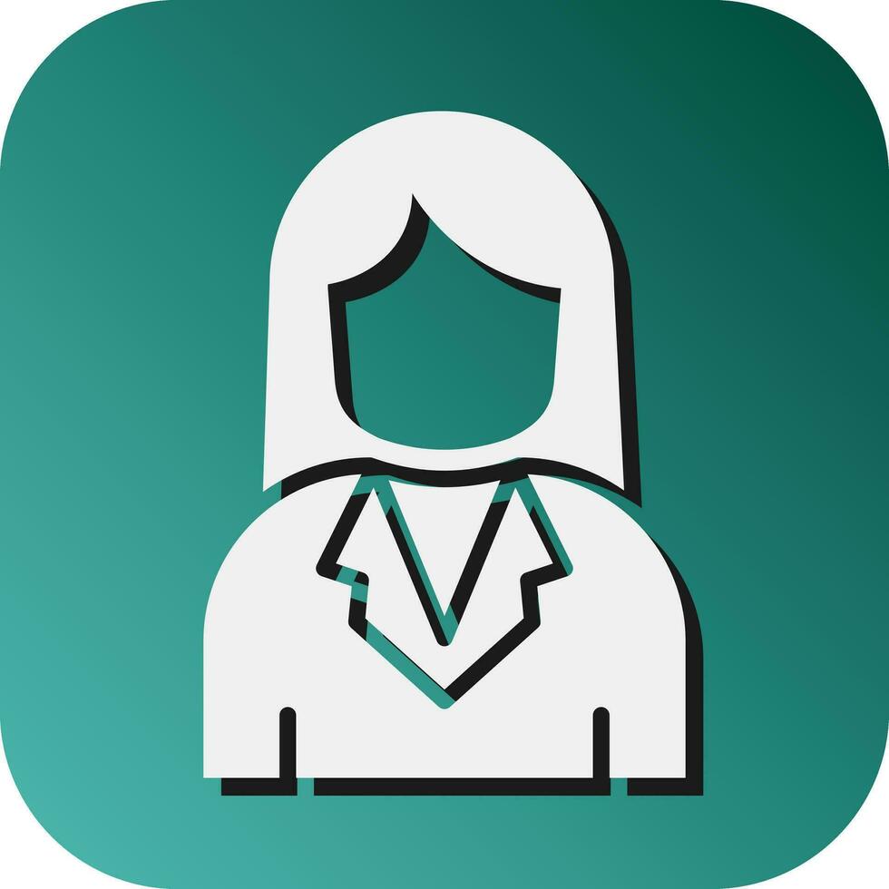 Scientist Vector Glyph Gradient Background Icon For Personal And Commercial Use.