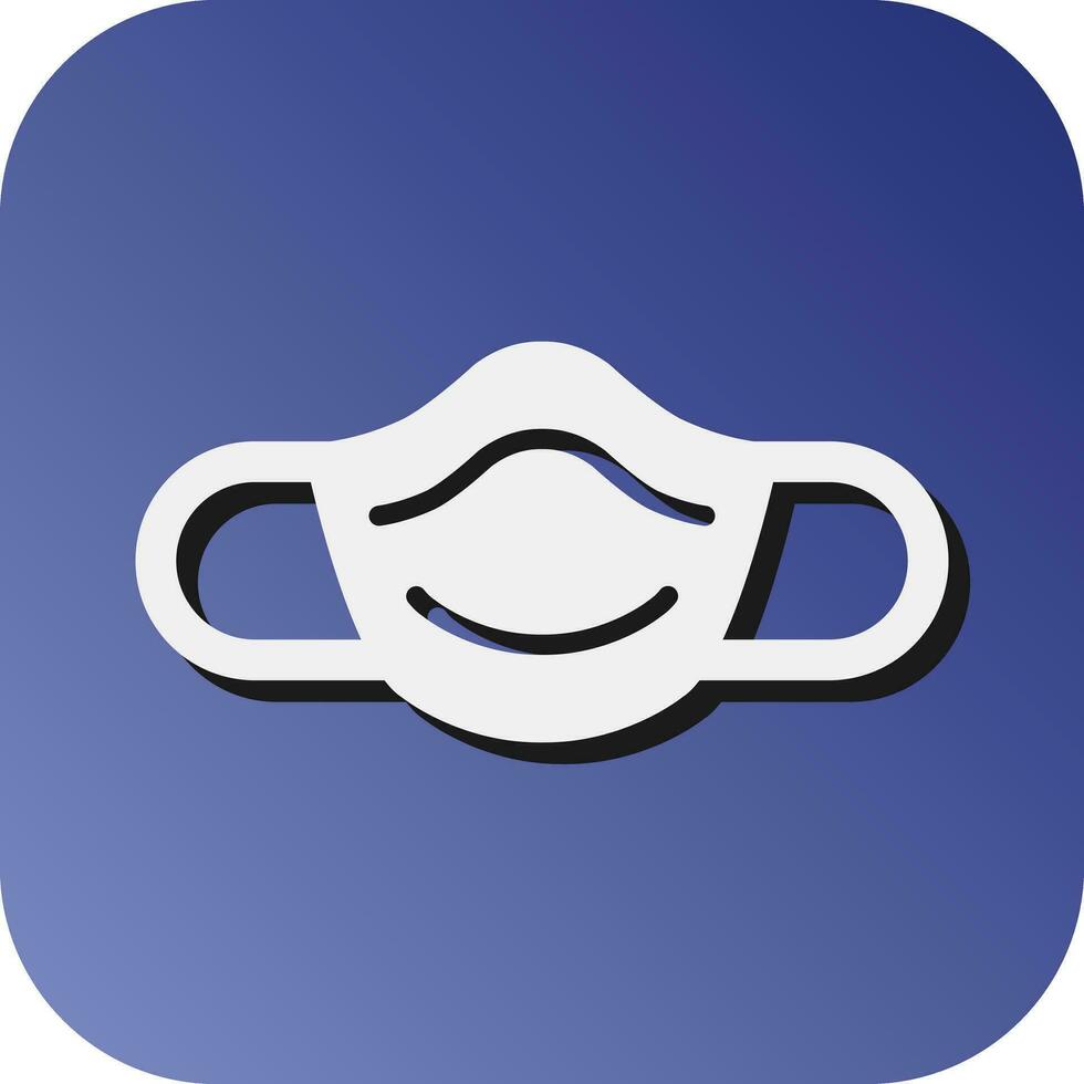 Dust Mask Vector Glyph Gradient Background Icon For Personal And Commercial Use.