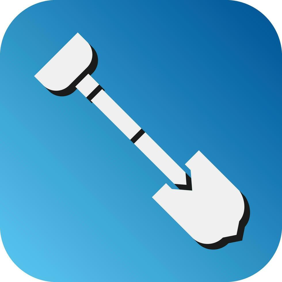 Shovel Vector Glyph Gradient Background Icon For Personal And Commercial Use.