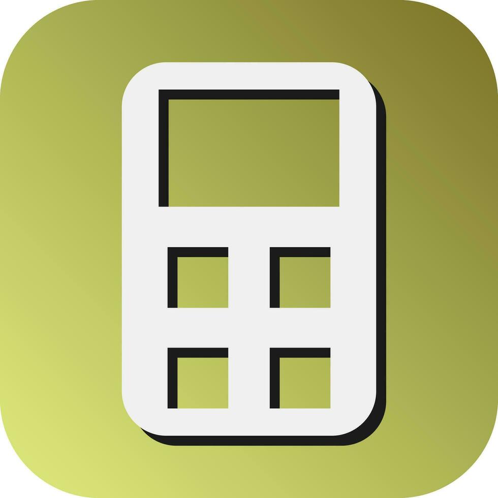 Meter Vector Glyph Gradient Background Icon For Personal And Commercial Use.