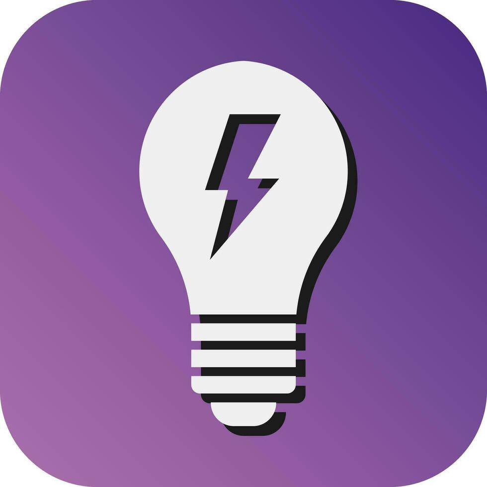 Energy Efficiency Vector Glyph Gradient Background Icon For Personal And Commercial Use.