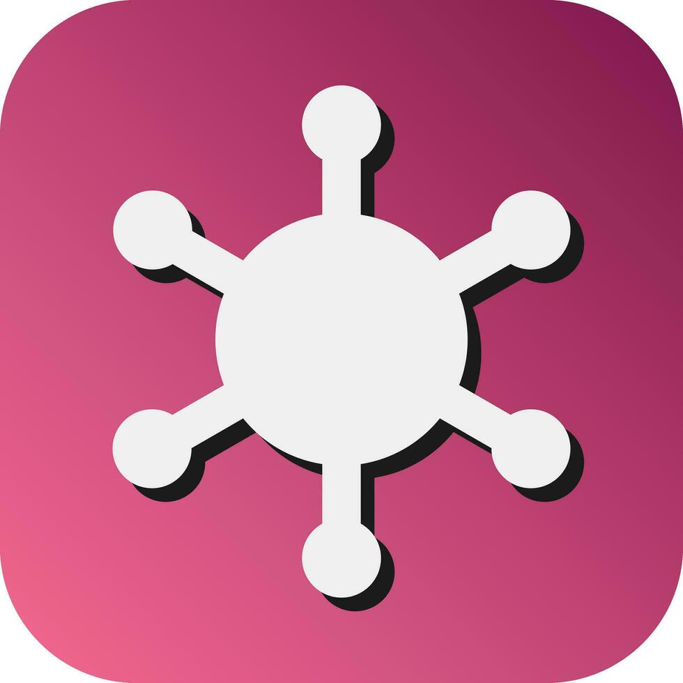 Atoms Vector Glyph Gradient Background Icon For Personal And Commercial Use.