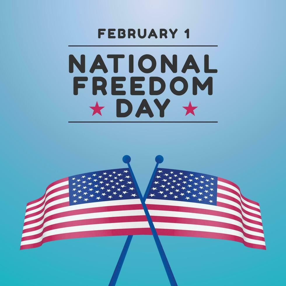 National Freedom Day design template good for celebration usage. america freedom banner template. vector eps 10. banner template.