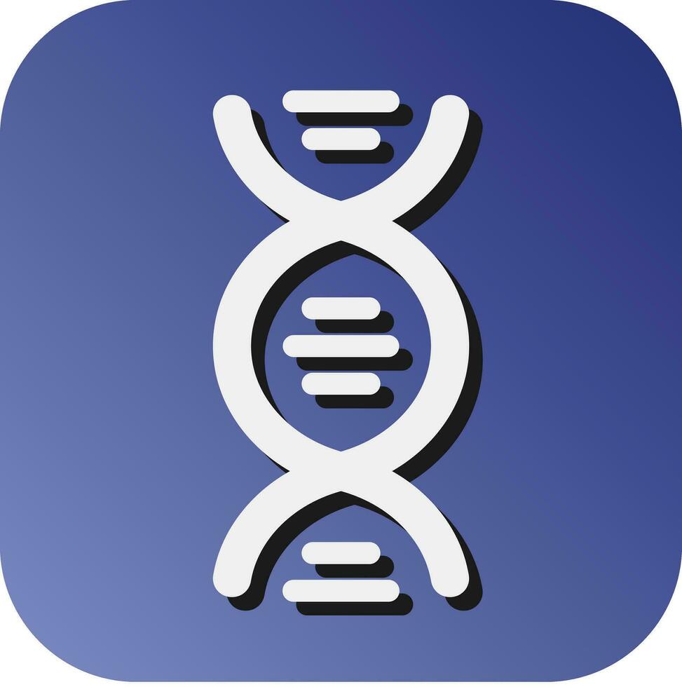 DNA Vector Glyph Gradient Background Icon For Personal And Commercial Use.