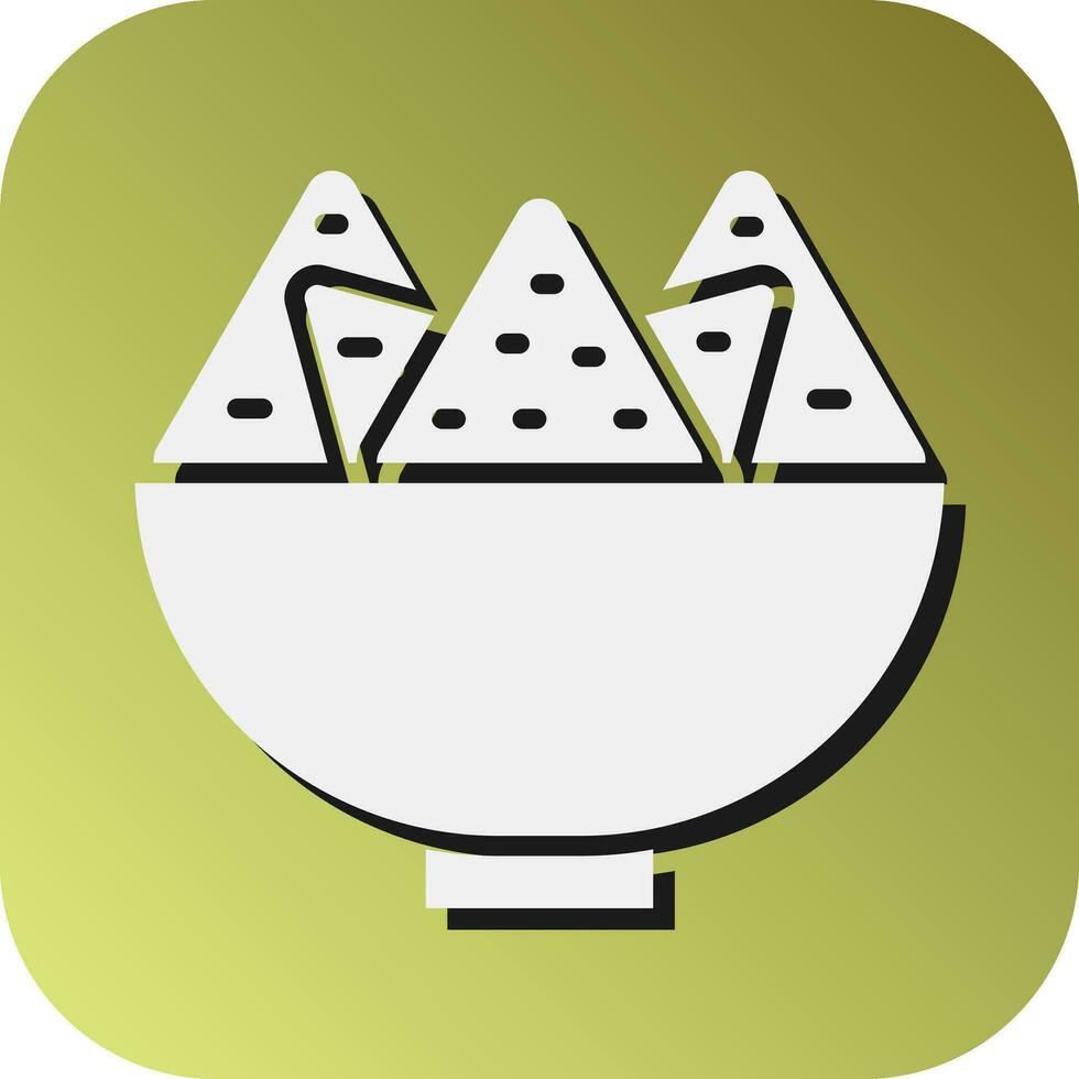 Nachos Vector Glyph Gradient Background Icon For Personal And Commercial Use.