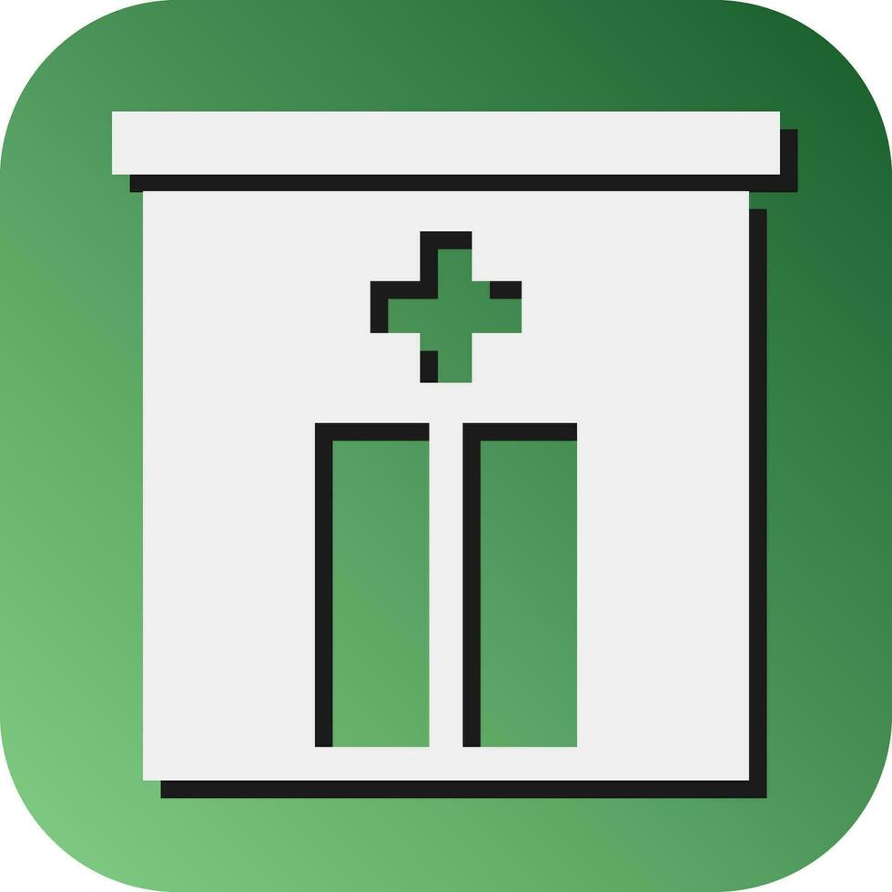 Emergency Room Vector Glyph Gradient Background Icon For Personal And Commercial Use.