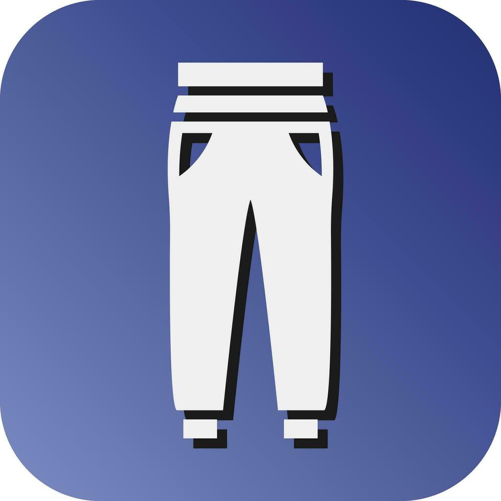 Trousers Vector Glyph Gradient Background Icon For Personal And Commercial Use.