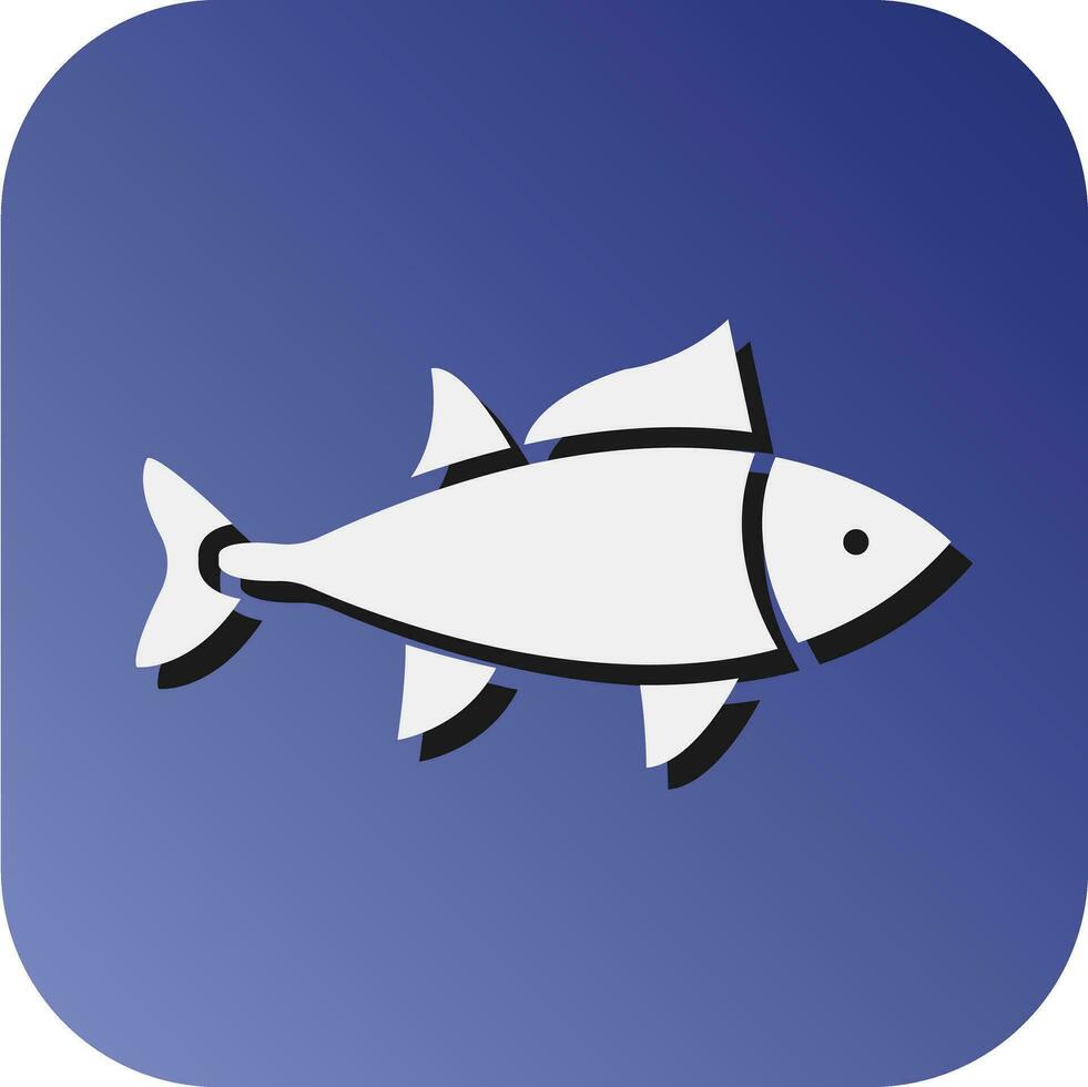 Tuna Vector Glyph Gradient Background Icon For Personal And Commercial Use.