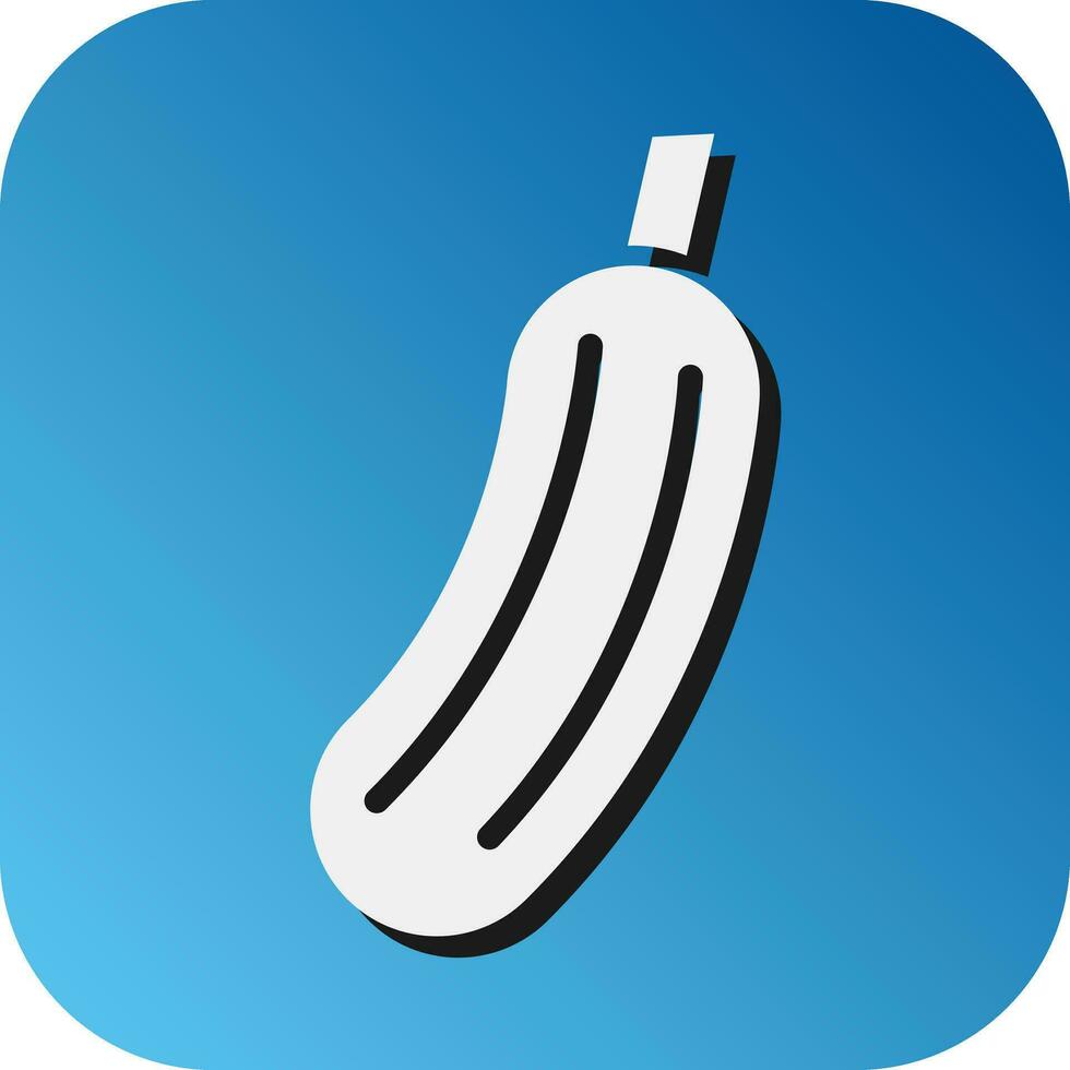 Zucchini Vector Glyph Gradient Background Icon For Personal And Commercial Use.