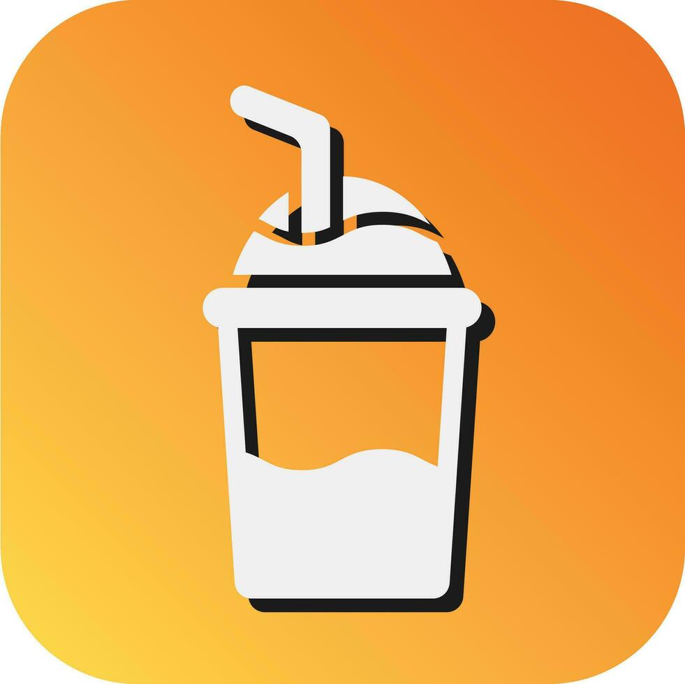 Soft drink Vector Glyph Gradient Background Icon For Personal And Commercial Use.