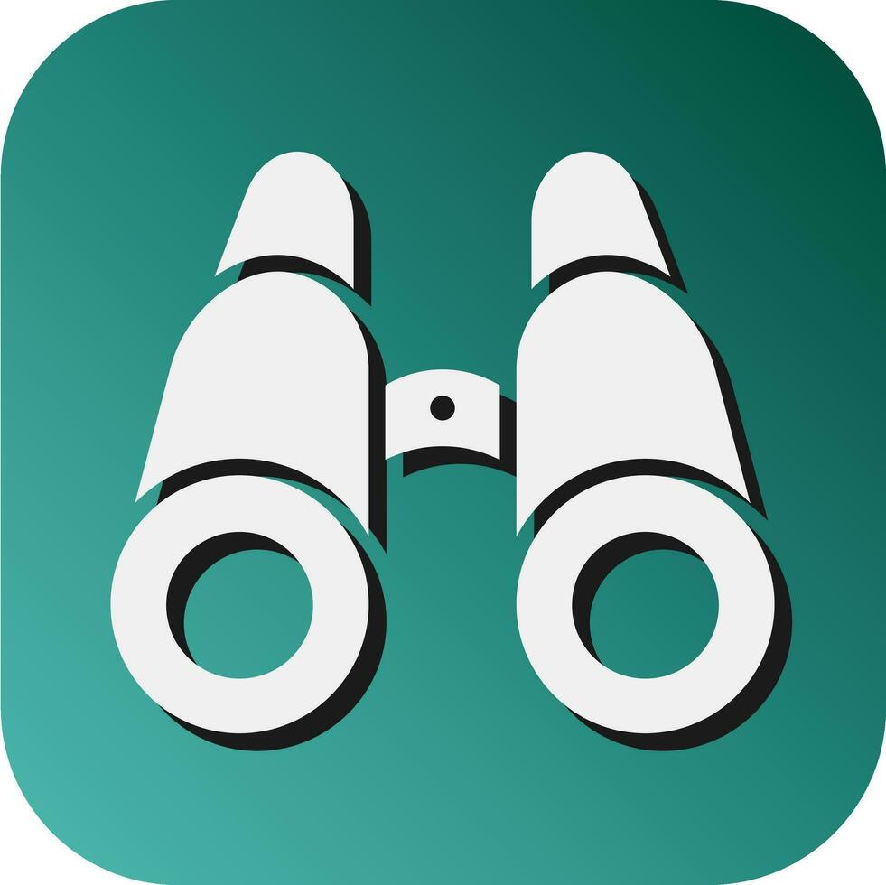 Binoculars Vector Glyph Gradient Background Icon For Personal And Commercial Use.
