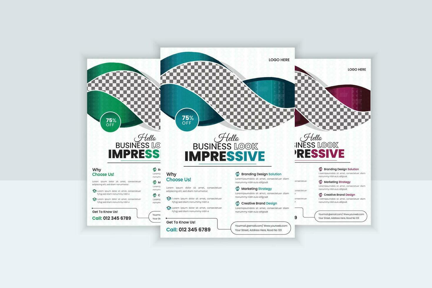 free professional corporate flyer design vector
