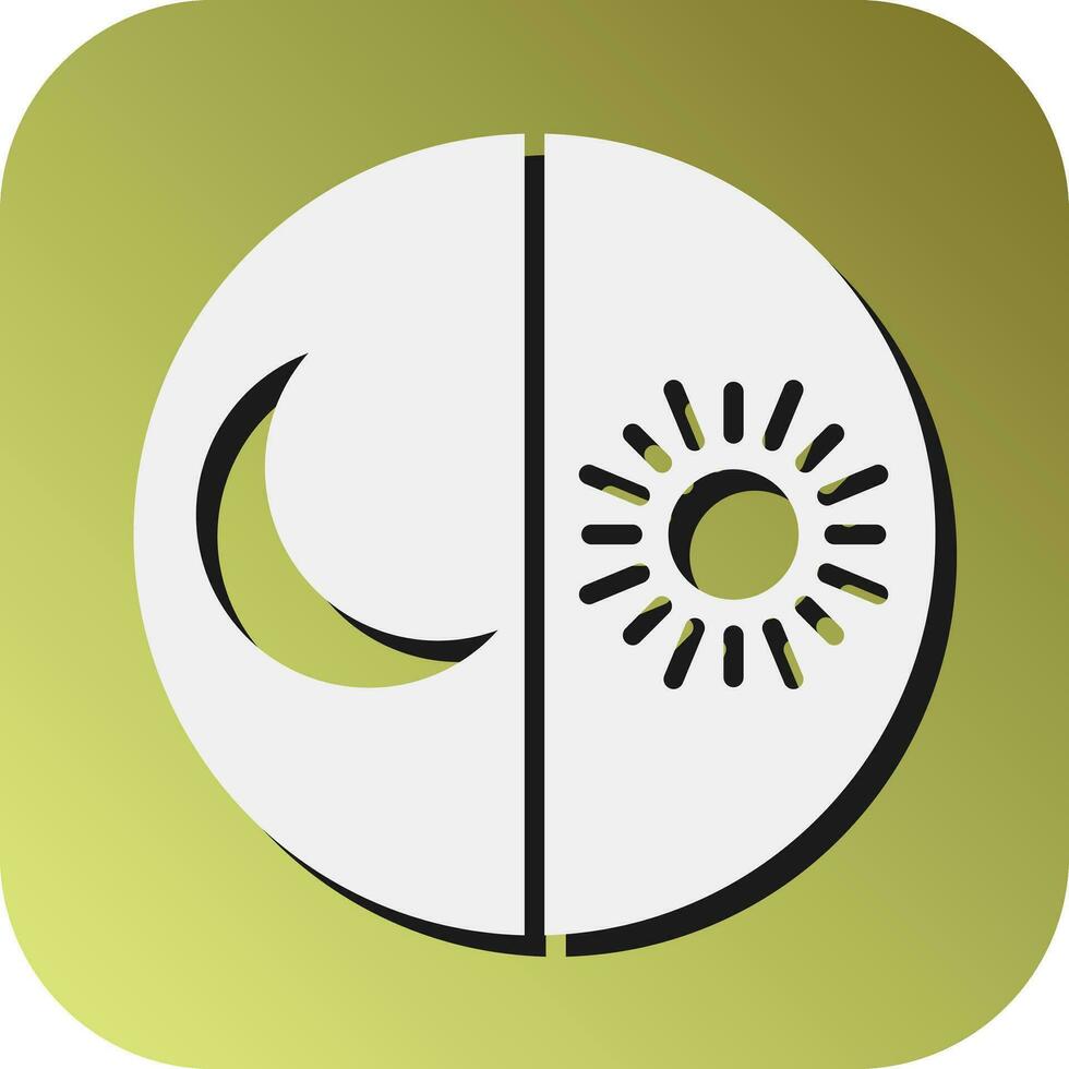 Day And Night Vector Glyph Gradient Background Icon For Personal And Commercial Use.
