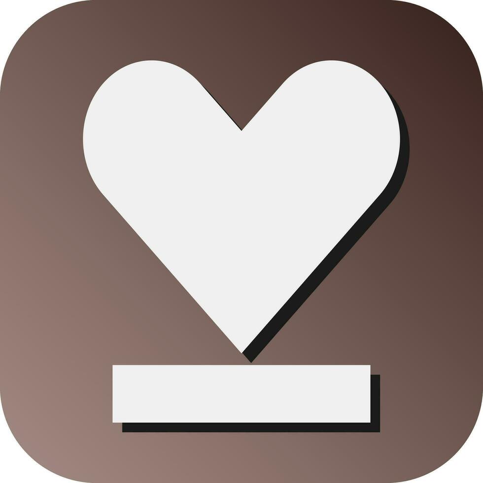Heart Vector Glyph Gradient Background Icon For Personal And Commercial Use.