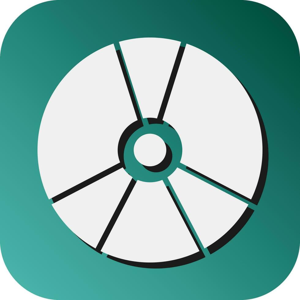 Compact Disk Vector Glyph Gradient Background Icon For Personal And Commercial Use.