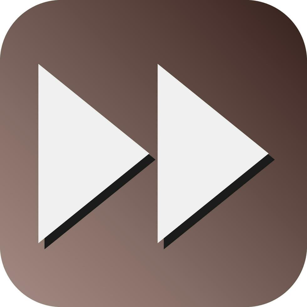 Fast Forward Vector Glyph Gradient Background Icon For Personal And Commercial Use.