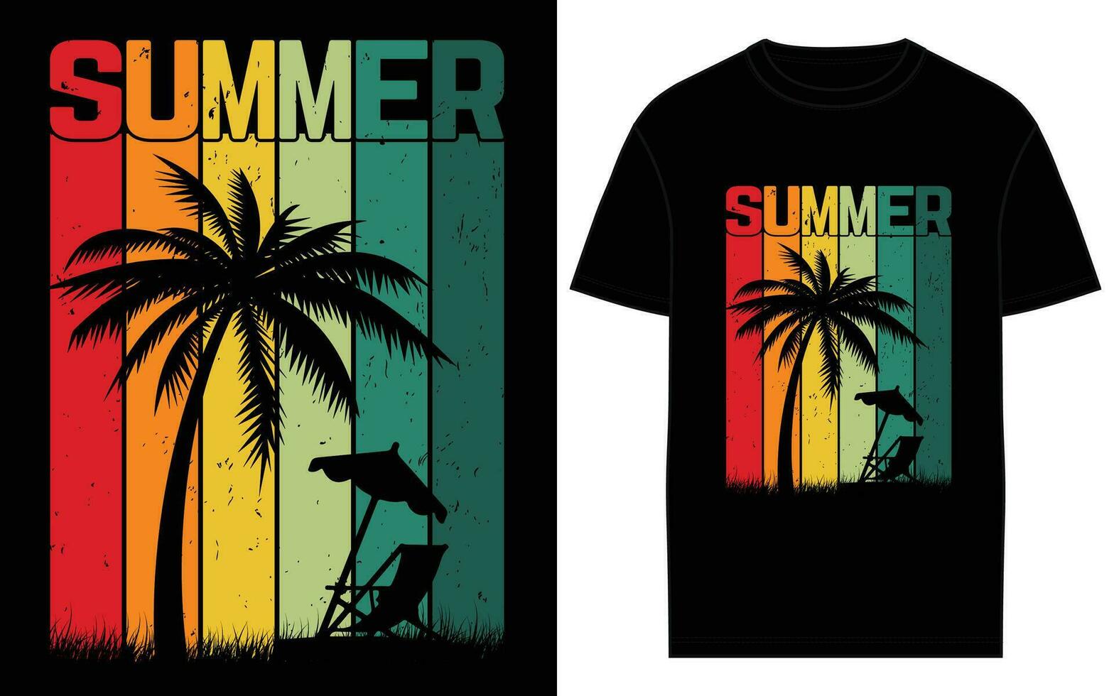 Vector Summer Creative T-Shirt Designs for the Best Surfing Adventures.