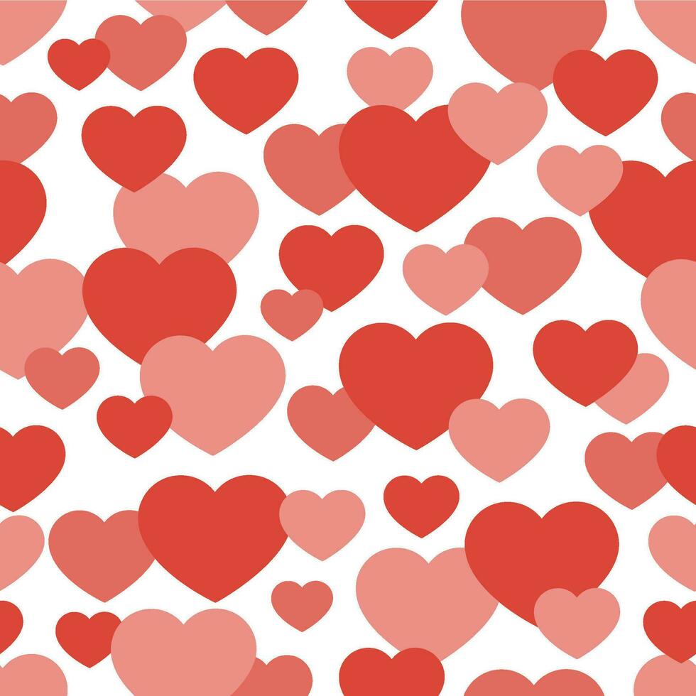 Simple heart shape seamless pattern. vector