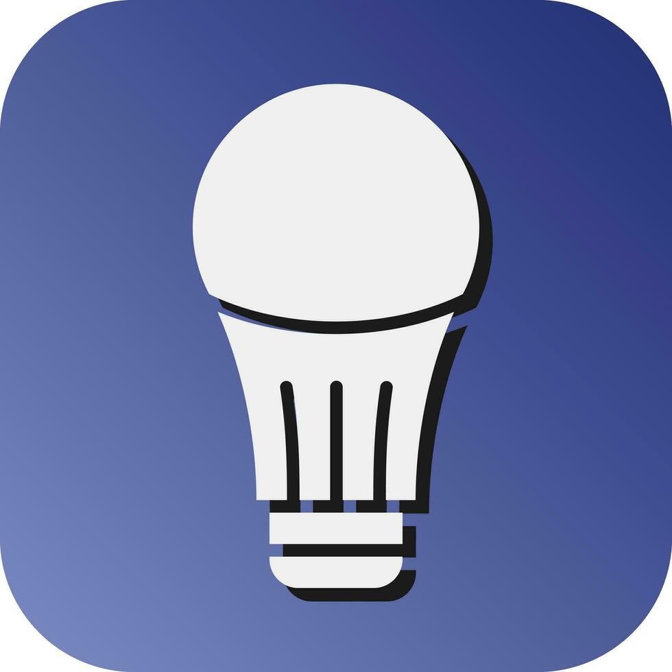 Led Light  Vector Glyph Gradient Background Icon For Personal And Commercial Use.