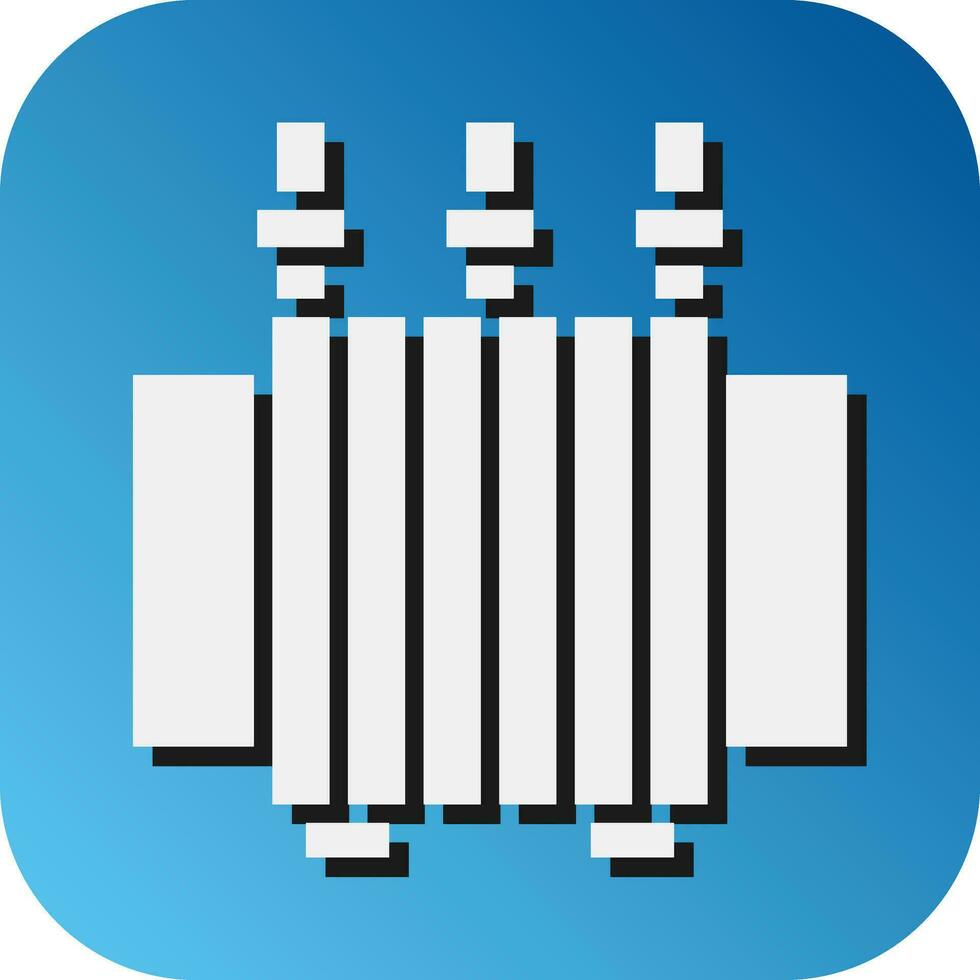 Power Transformer  Vector Glyph Gradient Background Icon For Personal And Commercial Use.