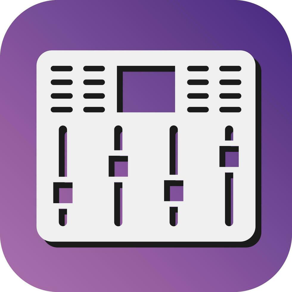 Faders Vector Glyph Gradient Background Icon For Personal And Commercial Use.