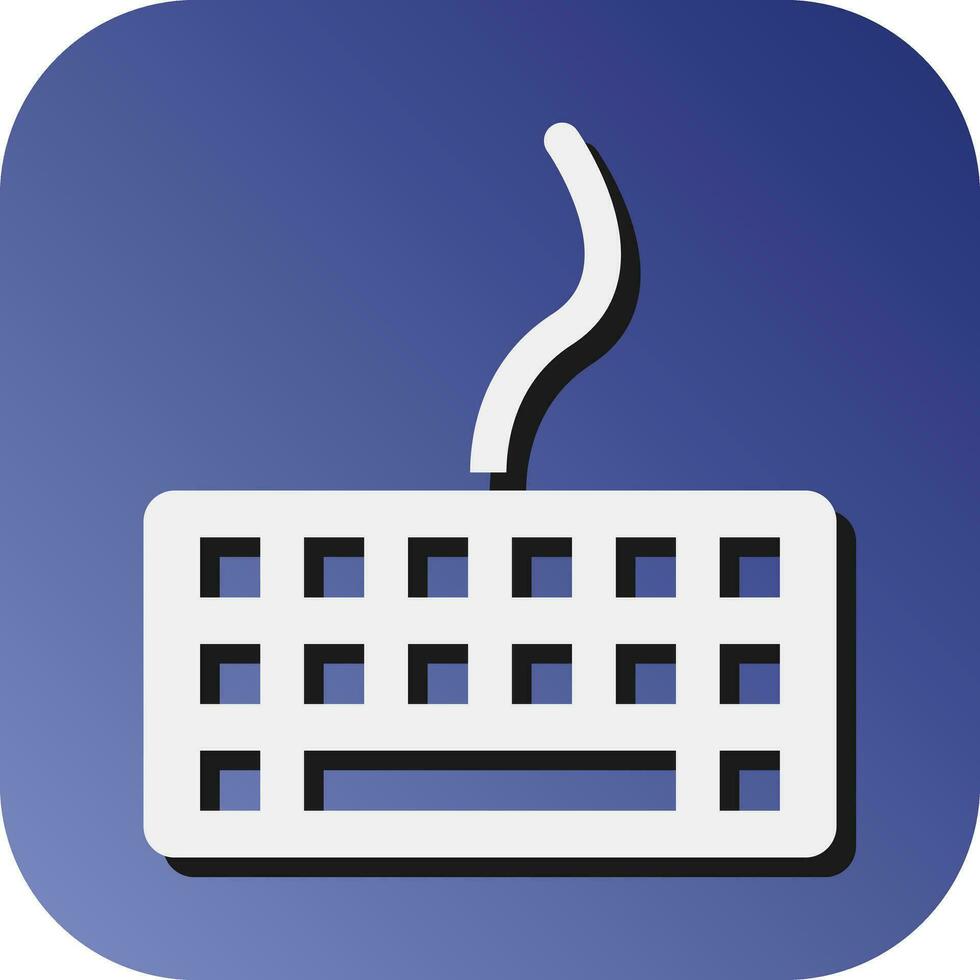 Keyboard Vector Glyph Gradient Background Icon For Personal And Commercial Use.