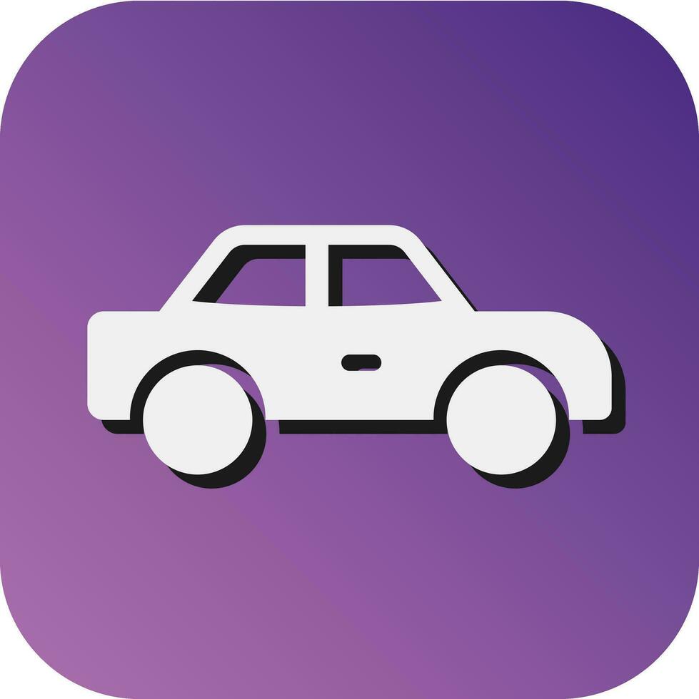 Toy Car Vector Glyph Gradient Background Icon For Personal And Commercial Use.