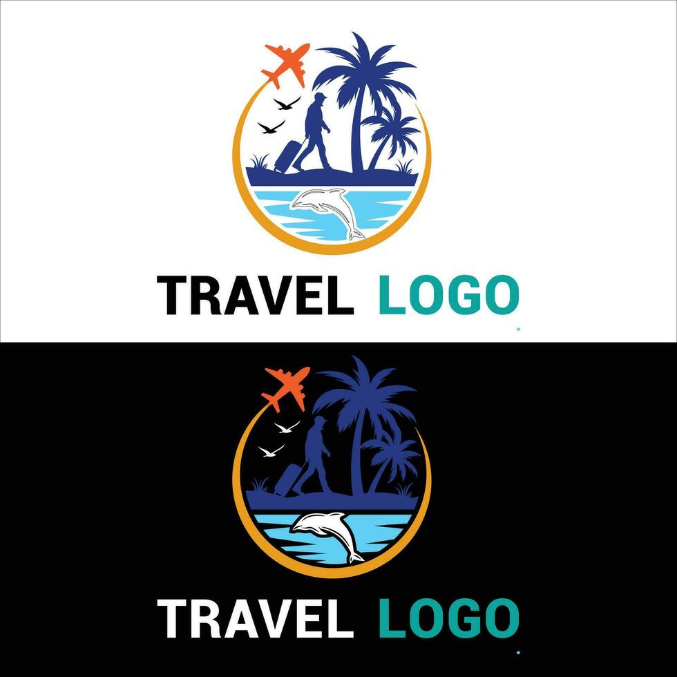 Tour and travel agency company logo design 35319878 Vector Art at Vecteezy